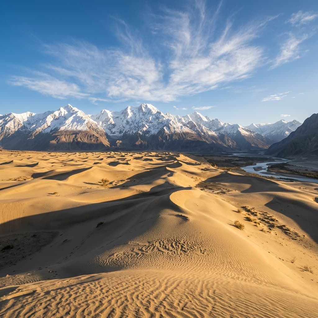 Katpana Desert and Mountains